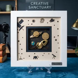 Space Exploration Themed Framed Wall Art MS Department Store Oman