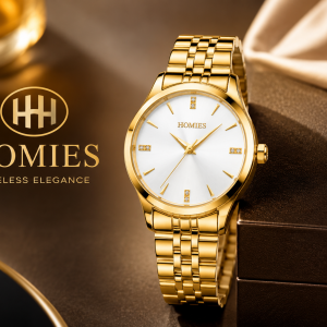 Homies Gold And White Dial Watch MS Department Store Oman