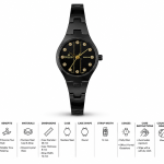Sveston Women’s Analog Watch with Crystal-Studded Dial and Metal Bracelet MS Department Store Oman