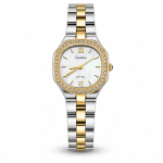 Ceshdun Elegant Two-Tone Crystal Bezel Women’S Wrist Watch MS Department Store Oman