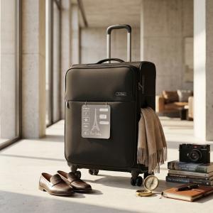 Pierre Cardin Soft Mergury 4W Trolley S   20"Black MS Department Store Oman