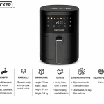 Black+Decker Aerofry 8 In 1 3.5L Digital Air Fryer, 1500W MS Department Store Oman