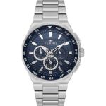 Ferro Men's Multi-Function Stainless Steel Watch with Blue Dial & Silver Bracelet MS Department Store Oman