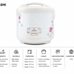 Mebashi Electric Rice Cooker (2.8L; White) MS Department Store Oman
