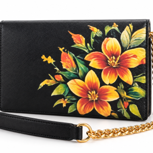 Rezvan Handmade Floral Leather Sling Bag