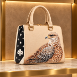 Rezvan Handmade Falcon Design Leather Handbag