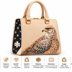 Rezvan Handmade Falcon Design Leather Handbag