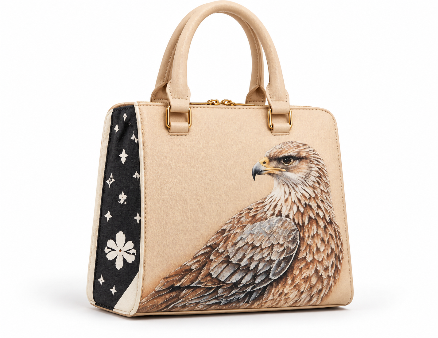 Rezvan Handmade Falcon Design Leather Handbag
