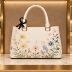 Rezvan Handmade Wildflower Leather Handbag
