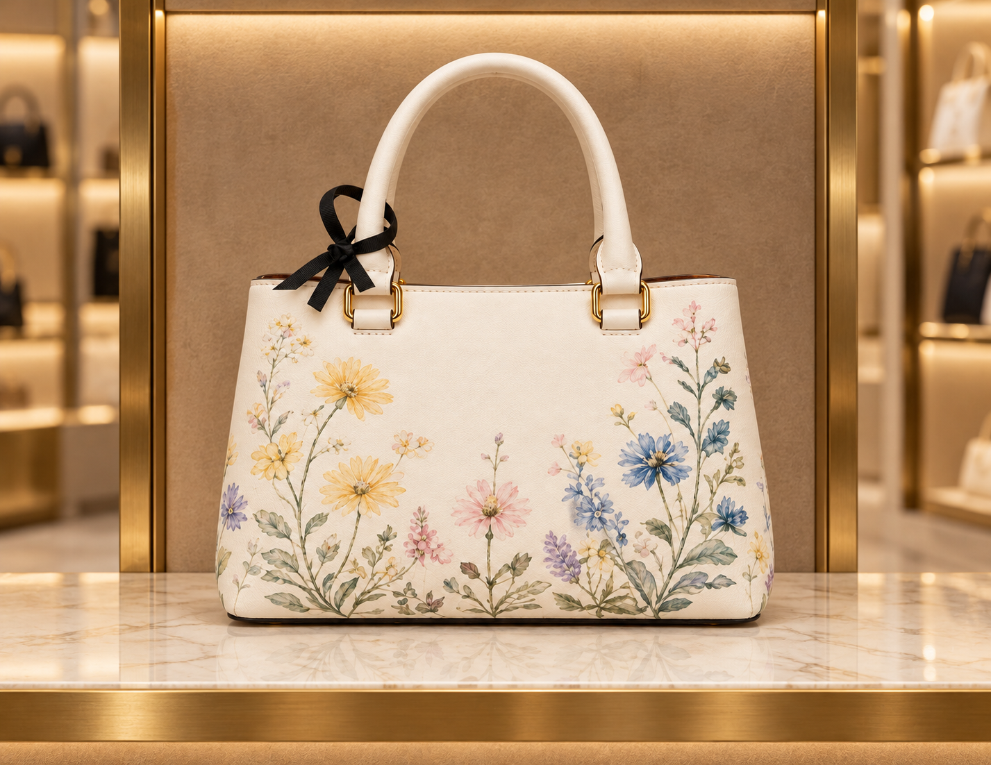 Rezvan Handmade Wildflower Leather Handbag