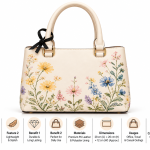 Rezvan Handmade Wildflower Leather Handbag