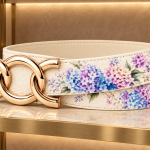 Rezvan Handmade Floral Leather Belt