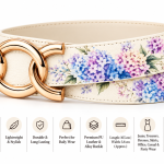 Rezvan Handmade Floral Leather Belt