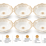 Elite Houseware Nuts Plateset 6 Pieces MS Department Store Oman