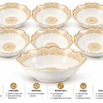 Elite Houseware Nuts Plateset 6 Pieces MS Department Store Oman