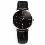 Homies Black Leather Date Watch MS Department Store Oman