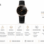 Homies Black Leather Date Watch MS Department Store Oman