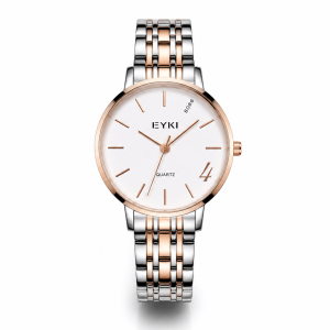 Eyki Rose Gold Plating+White Dial MS Department Store Oman