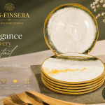 Tulu Flover Design 7 Pcs Plate Cake Set  MS Department Store Oman