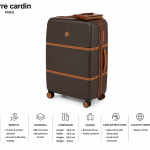 Pierre Cardin Tours Bayer Pc Trolley S   26 Black MS Department Store Oman