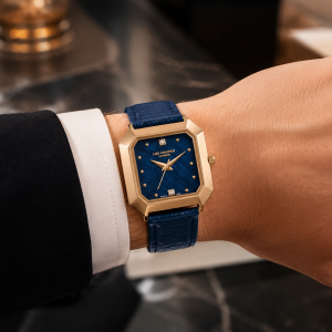 Lee Cooper Women'S Watch Analog Blue Dial With Blue Leather Strap MS Department Store Oman