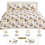 Doux Reves Fitted Sheet Double 02 Pc 200X120+20  MS Department Store Oman