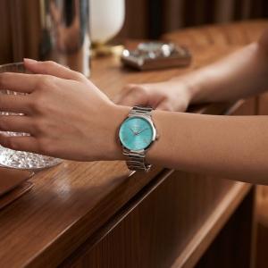 Lee Cooper Women'S Watches Analog Tiffany Blue Dial With Silver Stainless Steel Band MS Department Store Oman