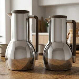 REGAL0.7Ltr. + 1.0Ltr. V-Flask Set [SilverWooden] MS Department Store Oman