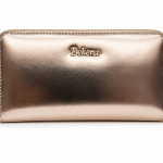 Dekerce Women's Metallic Gold Zip Around Long Wallet – Fashion & Classic MS Department Store Oman
