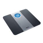 Electronic Bathroom Scale - Black/Silver MS Department Store Oman