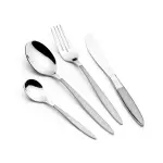 26Pcs Cutlery Set With Stand- Silver MS Department Store Oman