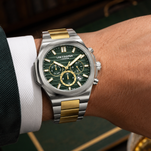 Lee Cooper Gauthier Multifunction Green Dial Two Tone Watch MS Department Store Oman