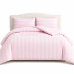 Cannon Stripe Comforter 4 Pc Single  Pink MS Department Store Oman