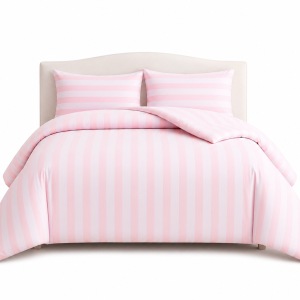 Cannon Stripe Comforter 4 Pc Single  Pink MS Department Store Oman