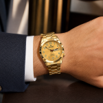 Sveston Crown Gold Couple Watches with Blue Dial  – Assorted MS Department Store Oman