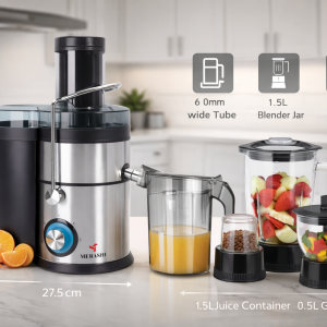 4in1 Juicer & Blende(2.2 L & 1.5 L Jug;Black)  MS Department Store Oman