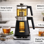 Tea Maker -Touch Panel (1.7L;0.8L;Blk-SS)  MS Department Store Oman
