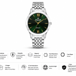 Sveston Legacy Classic Analog Watch with Stainless Steel Bracelet MS Department Store Oman