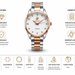 Beverly Hills Polo Club Diamond Rose Gold Elegance Watch MS Department Store Oman