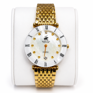 Beverly Hills Polo Women'S Gold-Tone Rectangular Watch MS Department Store Oman