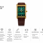 Beverly Hills Polo Club Women'S Rectangular Malachite Dial Diamond Watch MS Department Store Oman