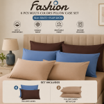 Fashion Pillow Case 6Pc Plain  MS Department Store Oman
