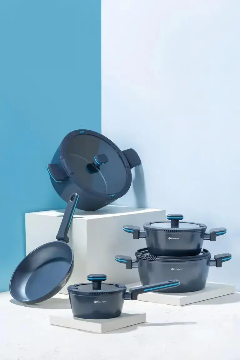 Parla Home 9 Pcs Challenger Series Crystal Ceramicblue MS Department Store Oman