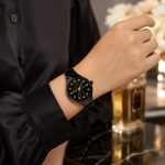 Sveston Women’s Analog Watch with Crystal-Studded Dial and Metal Bracelet MS Department Store Oman