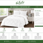Microfiber Comforter Single 160X220 1Pc  MS Department Store Oman