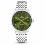 Sveston Royale Men’s Analog Watch with Green Dial & Silver Stainless-Steel Bracelet MS Department Store Oman