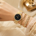 veston Phoenix Women’s Crystal-Embellished Watch & Bracelet Jewelry Set – Assorted MS Department Store Oman