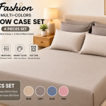 Fashion Pillow Case 4Pc Plain  MS Department Store Oman
