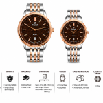 Sveston King Couple Two-Tone Analog Watch Set – Assorted MS Department Store Oman