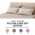 Fashion Pillow Case 4Pc Plain  MS Department Store Oman